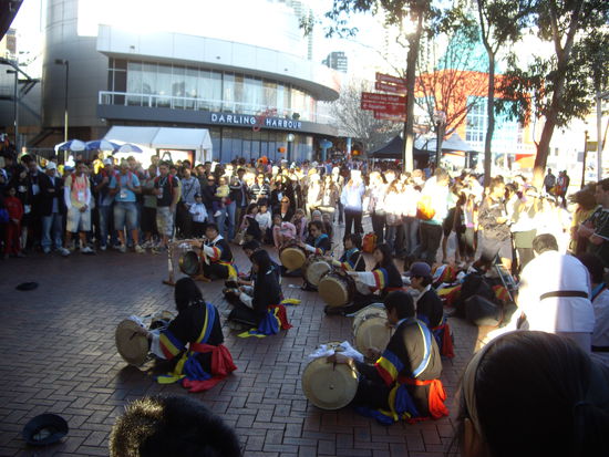 Trommlergruppe am Darling Habour