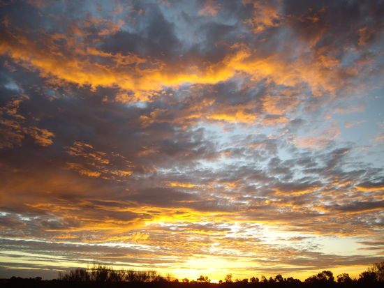 schoener Sonnenuntergang