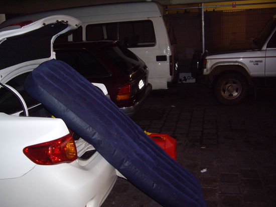 diese gute Luftmatratze musste ich zuruecklassen