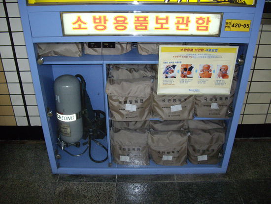 Ja fuer alle Faelle gewappnet, egal ob Feuer oder Giftgas wie in Japan/Tokio