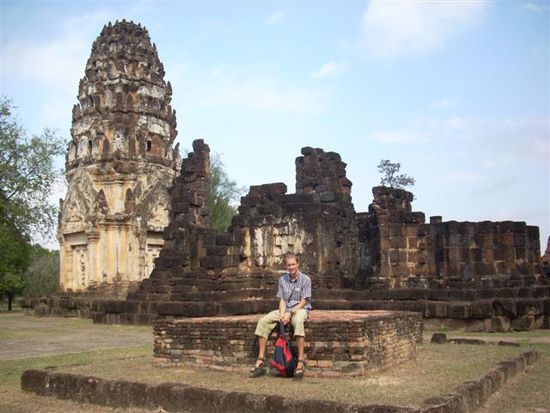 Eine Ruine eines Hindu-Schreins aus der Khmer-Zeit.