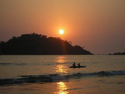 Sonnenuntergang in Palolem.
