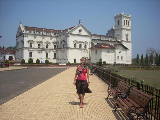 Die Kathedrale in Old Goa.