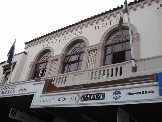 Sogar das Backpackers ist Art Deco