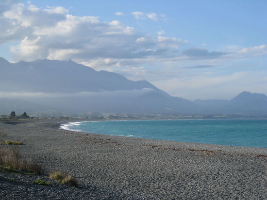 Kieselstrand in Kaikoura
