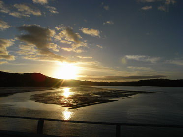 Sonnenuntergang bei Waitangi
