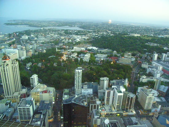 Daemmerung vom SkyTower geshen