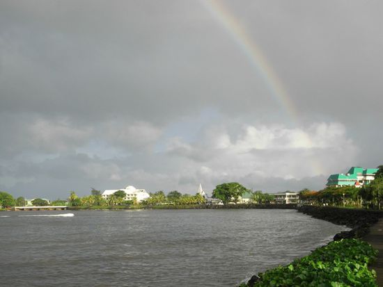 Der Hafen von Apia