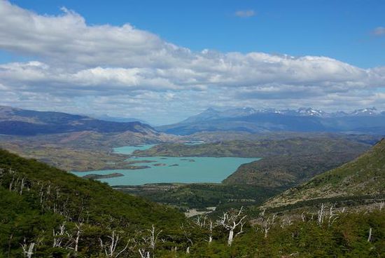 Aussichtspunkt vom Valle Frances mit Blick auf den Lago Pehoe