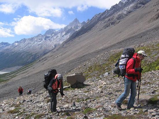 Aufstieg zum Pass