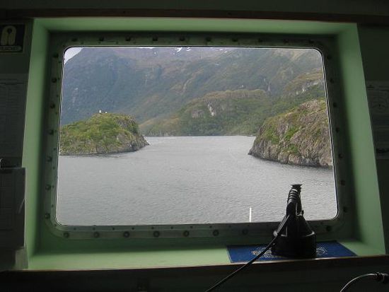 Blick von der Bruecke auf den Paso White, die engste Stelle der Strecke mit nur 80m Breite