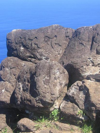 Petroglyphen in Orongo