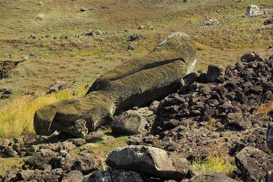 Moai bei Akahanga