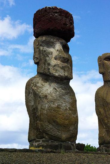Dieser Moai ist ca 15 Meter hoch!