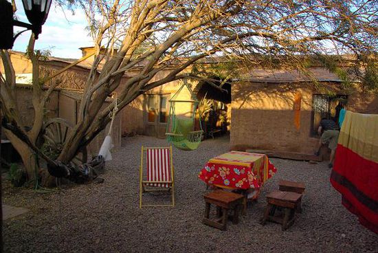 Der Innenhof unseres Hostels