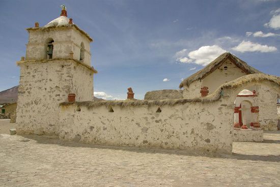 Die Dorfkirche von Parinacota
