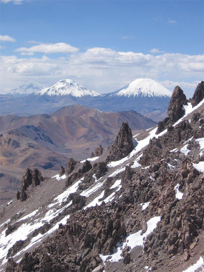 ... und auf der anderen Seite bis zum Sajama in Bolivien