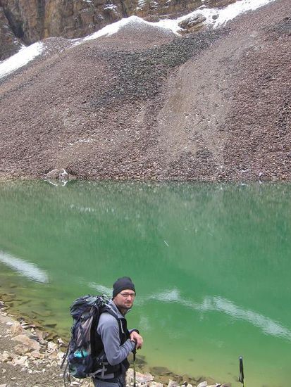 Die erste Lagune, ziemlich gruen