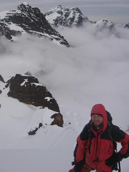 Kurz vor dem Gipfel des Pequeño Alpamayo