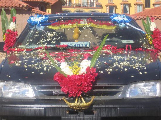 Ein frisch gesegnetes Auto