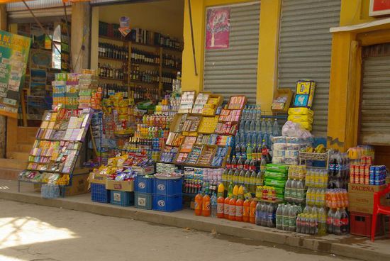Und so sieht ein Supermarkt in Bolivien aus...
