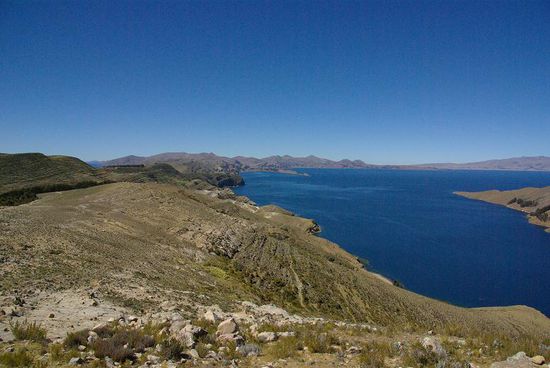 Ganz da hinten muesste irgendwo Copacabana sein...