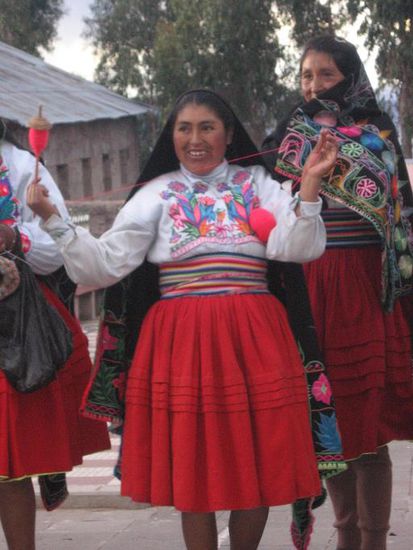 Immer hatten sie Spindel, Wolle und Stricknadel dabei