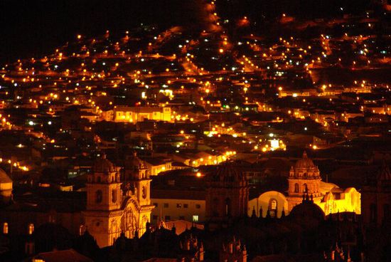 Der Ausblick von unserem Hostel auf die Stadt
