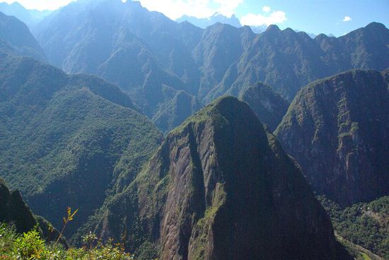 Aussicht vom Gipfel des Huayna Picchu