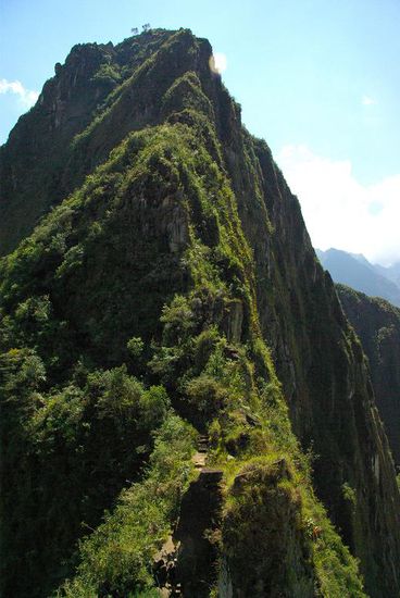 Das ist der Huayna Picchu von unten