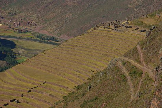 Pisaq war das Landwirtschaftszentrum, weshalb es sehr viele Terrassenanlagen gibt