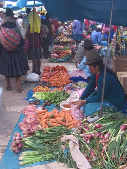 Gemuese in allen Farben und Formen