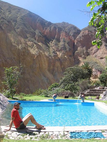 Bei der Hitze war ein Sprung ins Wasser sehr angenehm!