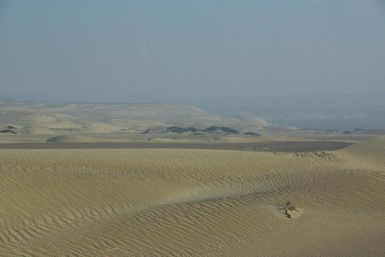 Wuestenlandschaft so weit man sieht