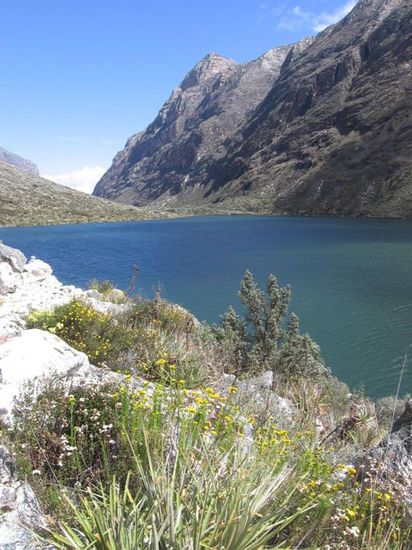 Eine der Lagunen auf dem Weg