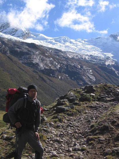 Am Beginn des Aufstiegs zum Pass Punta Union