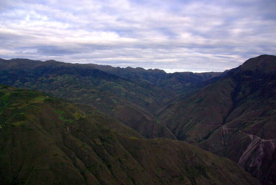 So sieht die Umgebung von Kuelap aus...