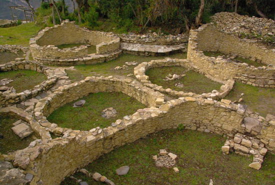 Die Häuser waren rund gebaut