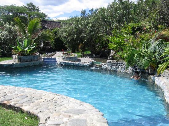 Der Pool des Hostals