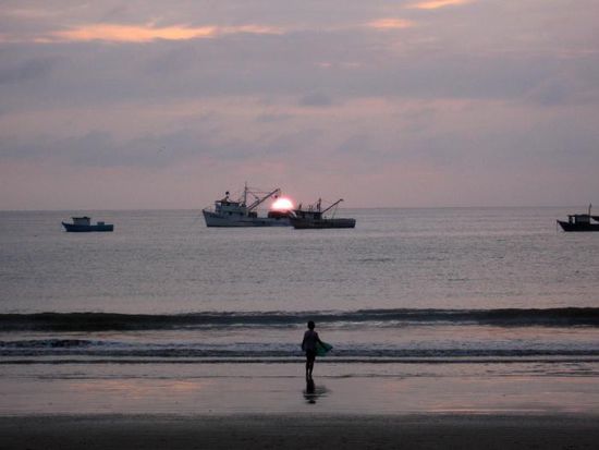 ... von denen man wunderschöne Sonnenuntergänge bestaunen konnte.