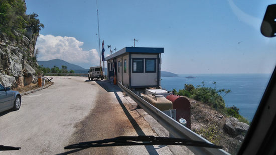 Grenzposten Kroatien-Montenegro