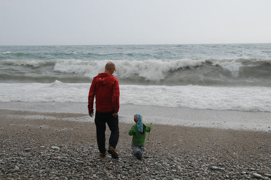 Spaziergang zum Meer