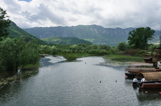 Blick zurück in die Berge