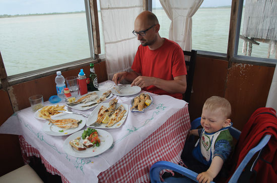 Fisch in rauhen Mengen. Georg gefällts.