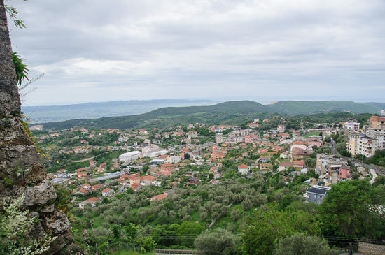 Blick von der Festung auf Kruje