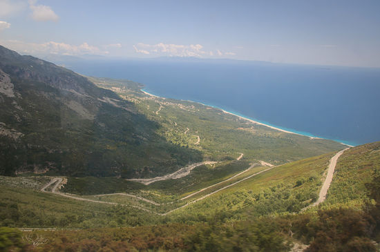 mit traumhafter Aussicht auf die albanische Riviera