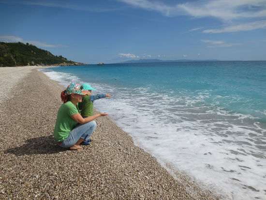 Am Strand von Livadh