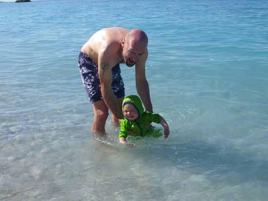 Wenn Georg schwimmen gehen will, dann sagt er jetzt immer "Geog" und  "Fisch"