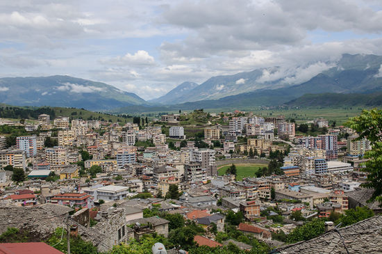 Blick auf die Neustadt und das Drinostal
