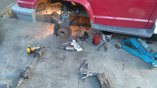 Und es war diesmal die linke Seite dran